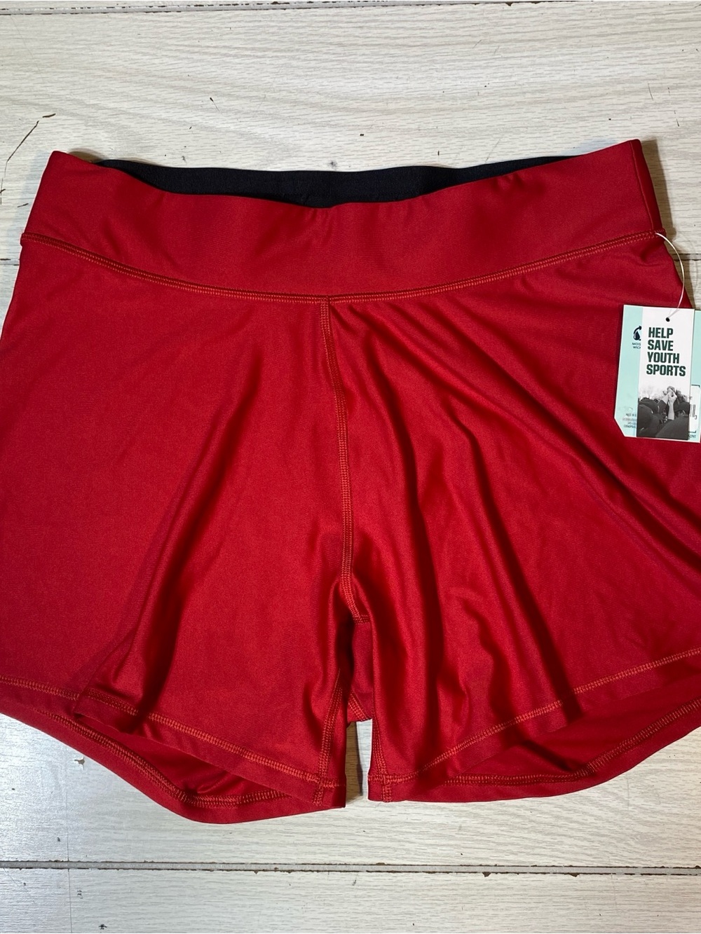 DSG Womens Compression Shorts Size 1X Red Athletic Workout Core Short NWT